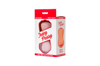 Телесный двусторонний мастурбатор Pretty Mouth - ротик и вагина
