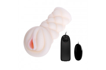 Тугой мастурбатор-вагина с вибрацией