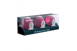 Набор из 3 мастурбаторов-яиц Satisfyer Bubble