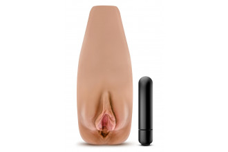 Мастурбатор-вагина с вибрацией Soft & Wet Renata Realistic Tan Masturbator