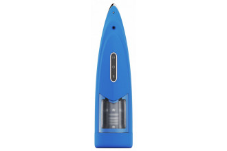 Синий мастурбатор с ротацией и аудиосопровождением