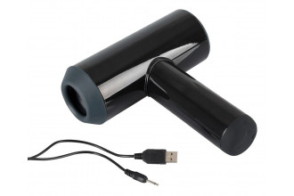 Черный мастурбатор с удобной ручкой Masturbator with 2 Functions