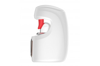 Белый мастурбатор с язычком и возвратно-поступательными движениями