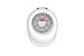 Белый мастурбатор с язычком и возвратно-поступательными движениями