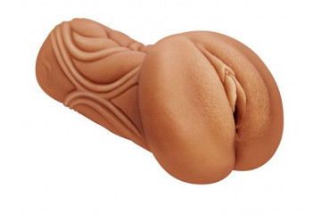 Кофейный мастурбатор-вагина Dumpling