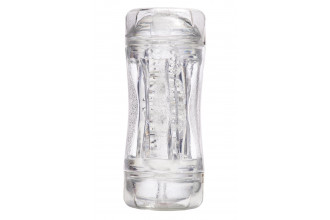 Прозрачный двусторонний мастурбатор Sophia - вагина и анус Прозрачный двусторонний мастурбатор Sophia - вагина и анус