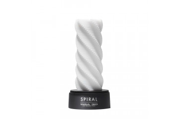 Белый 3D мастурбатор SPIRAL