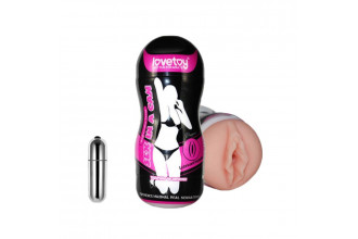 Мастурбатор-вагина Sex In A Can Vibra Vagina Tunnel