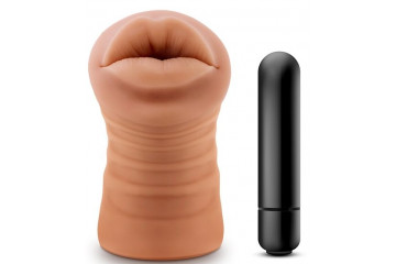 Кофейный мастурбатор-ротик Isabella