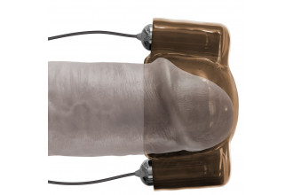 Дымчатый вибростимулятор головки пениса Dual Vibrating Head Teaser