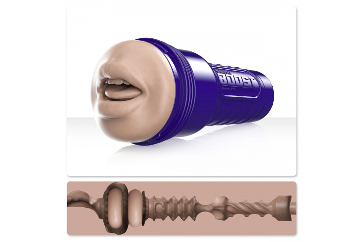 Телесный мастурбатор-рот Fleshlight Boost Blow