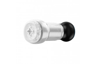 Набор PowerBlow & Feel Pocket Stroker Crystal: мастурбатор и интерактивная насадка