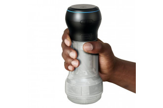 Набор PowerBlow & Feel Pocket Stroker Crystal: мастурбатор и интерактивная насадка