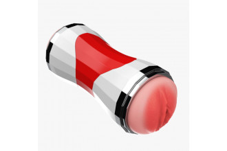 Двусторонний мастурбатор в колбе Power Grip Cup - вагина и ротик