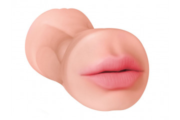 Двусторонний мастурбатор Goddess of Love - вагина и ротик