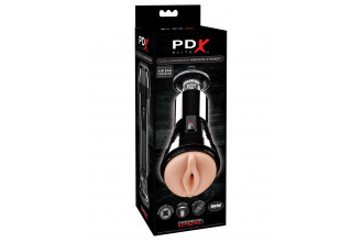 Телесный вибромастурбатор-вагина Cock Compressor Vibrating Stroker