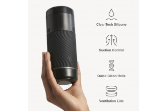Черный мастурбатор с контролем всасывания Arcwave Pow Stroker