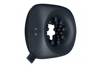 Черный мужской вибромассажер Ring Stroker