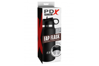 Черный мастурбатор в виде бутылки Fap Flask
