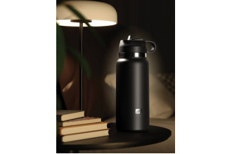 Черный мастурбатор в виде бутылки Fap Flask