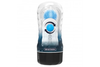 Прозрачный текстурированный мастурбатор Vacuum Cup Masturbator Planet