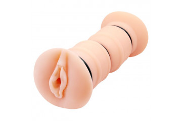 Телесный вибромастурбатор-вагина Michelle