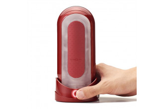 Красный мастурбатор Flip Zero Red & Warmer с подогревом