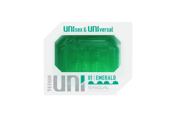 Зеленый мастурбатор-стимулятор Tenga Uni Emerald