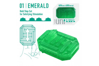 Зеленый мастурбатор-стимулятор Tenga Uni Emerald
