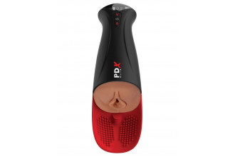 Мастурбатор-вагина в колбе с вибрацией Fuck-O-Matic Pro XL