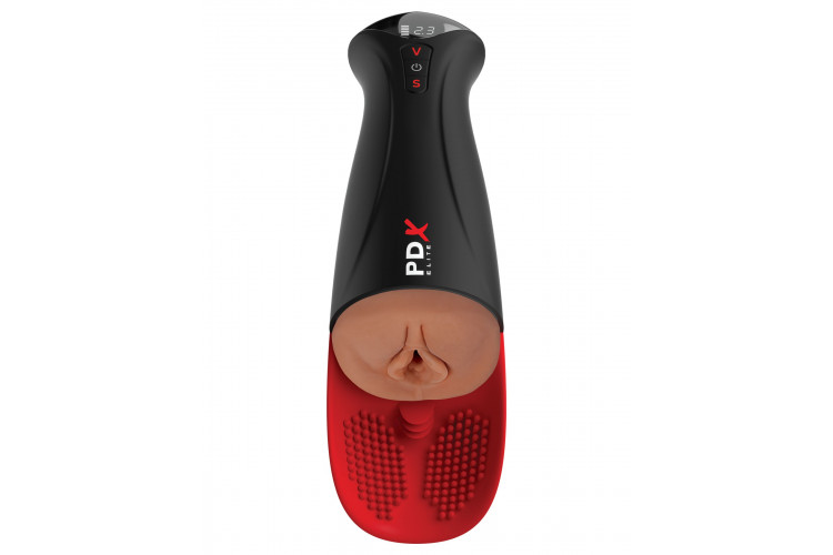 Мастурбатор-вагина в колбе с вибрацией Fuck-O-Matic Pro XL