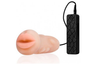 Мастурбатор-ротик с вибрацией REALSTUFF VIBRATING MASTURBATOR MOUTH