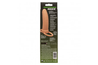 Телесная вибронасадка для двойного проникновения Rechargeable Thick Dual Penetrator - 14 см.