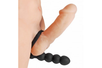 Насадка для двойного проникновения Double Fun Cock Ring with Double Penetration Vibe