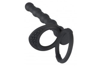 Насадка на пенис для двойного проникновения Cock & ball ring