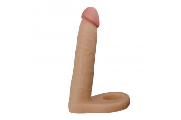 Телесная насадка для двойного проникновения The Ultra Soft Double 6.25 - 15,8 см.