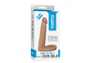 Телесная насадка для двойного проникновения The Ultra Soft Double 6.25 - 15,8 см.
