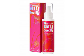 Силиконовый лубрикант 2-в-1 Touch My Body с ароматом моной - 100 мл.