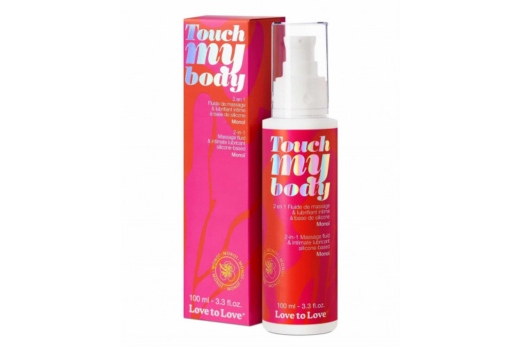 Силиконовый лубрикант 2-в-1 Touch My Body с ароматом моной - 100 мл.
