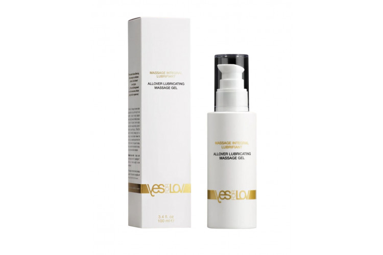 Массажный гель-смазка на силиконовой основе Allover Lubricating Massage Gel - 100 мл.