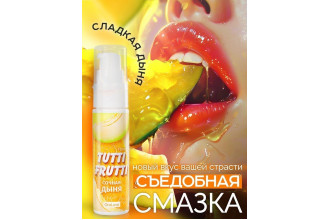 Гель-смазка Tutti-frutti со вкусом сочной дыни - 30 гр.