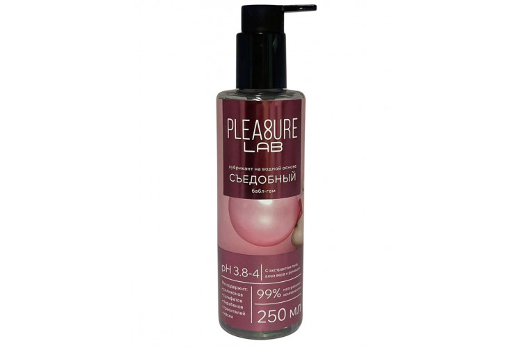Лубрикант на водной основе Pleasure Lab с ароматом бабл-гам - 250 мл.