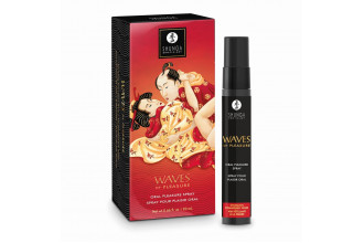 Оральный спрей Waves of Pleasure с ароматом клубники и шампанского - 20 мл.