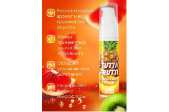 Гель-смазка Tutti-Frutti со вкусом тропических фруктов - 30 гр.