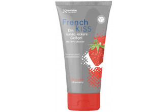 Съедобный лубрикант Frenchkiss с ароматом клубники - 75 мл.