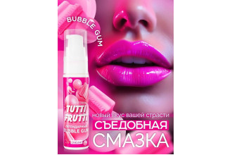 Интимный гель на водной основе Tutti-Frutti Bubble Gum - 30 гр.