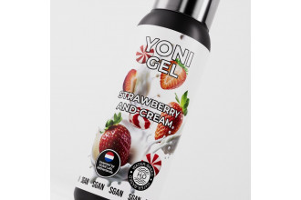 Лубрикант для орального секса SGAN со вкусом клубники со сливками - 100 мл.