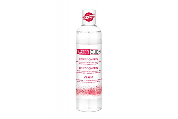 Лубрикант на водной основе с ароматом вишни FRUITY CHERRY - 300 мл.