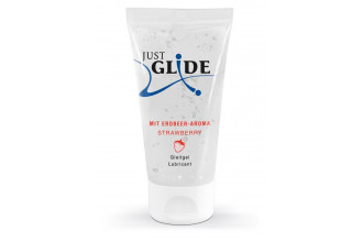 Лубрикант на водной основе Just Glide Strawberry с ароматом клубники - 50 мл.