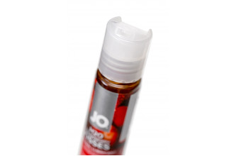 Лубрикант на водной основе с ароматом клубники JO Flavored Strawberry Kisses - 30 мл.